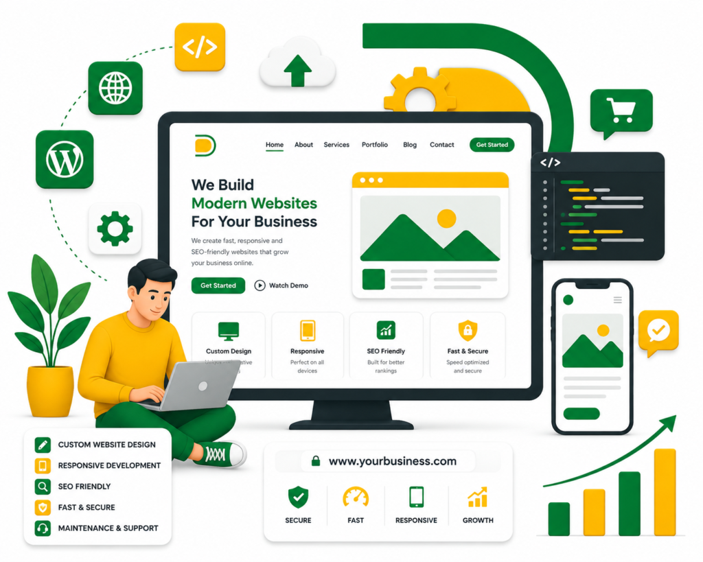 Business website development services