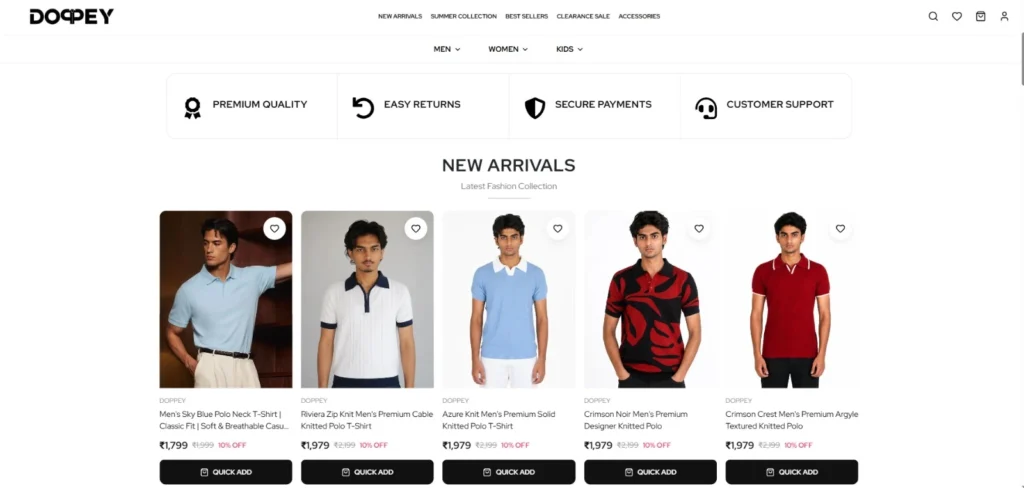 Doppey eCommerce digital marketing project
