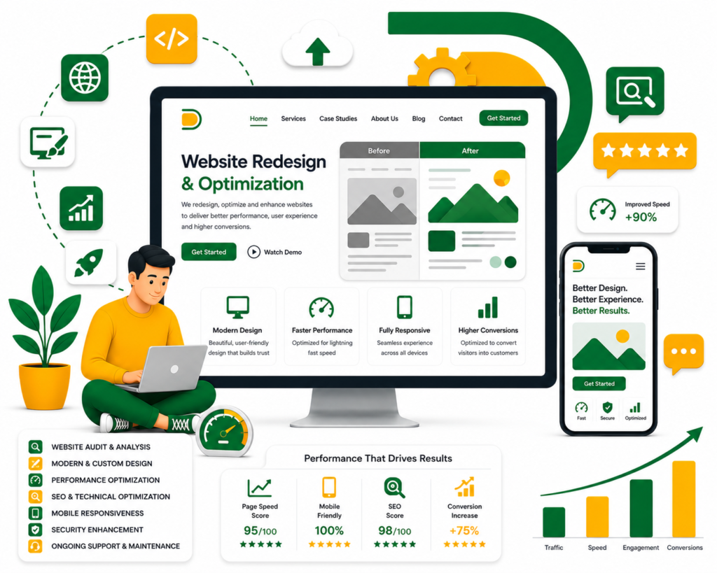 Website redesign and optimization services